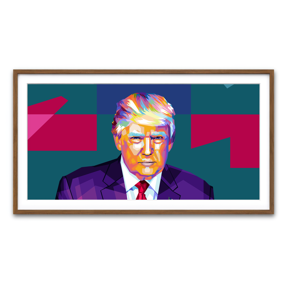 Framed Print 2x1 Walnut