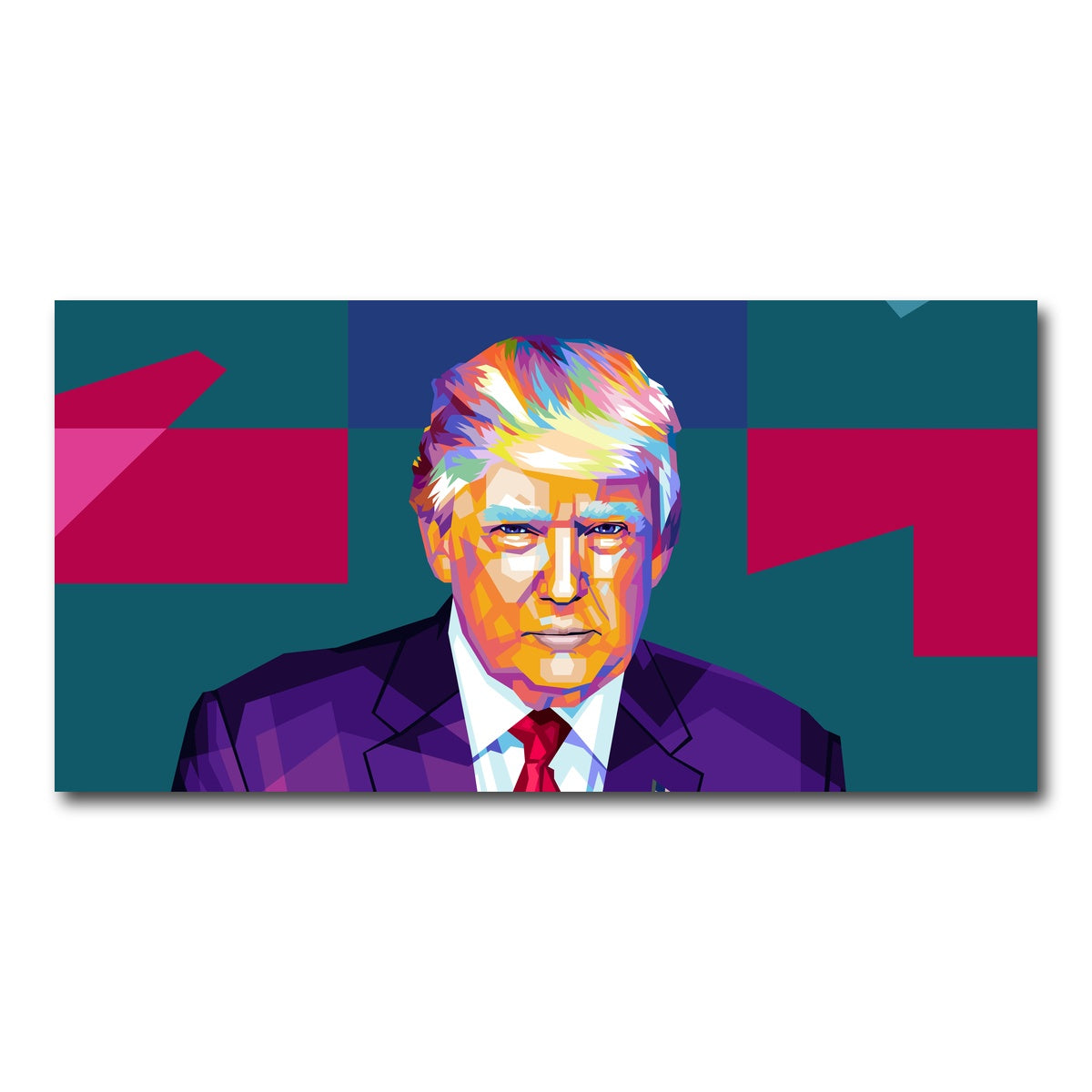 AUTO-MOCKUP WHITE | Trump Colors | 1 Piece | Gallery Wrap Canvas | group=2x1