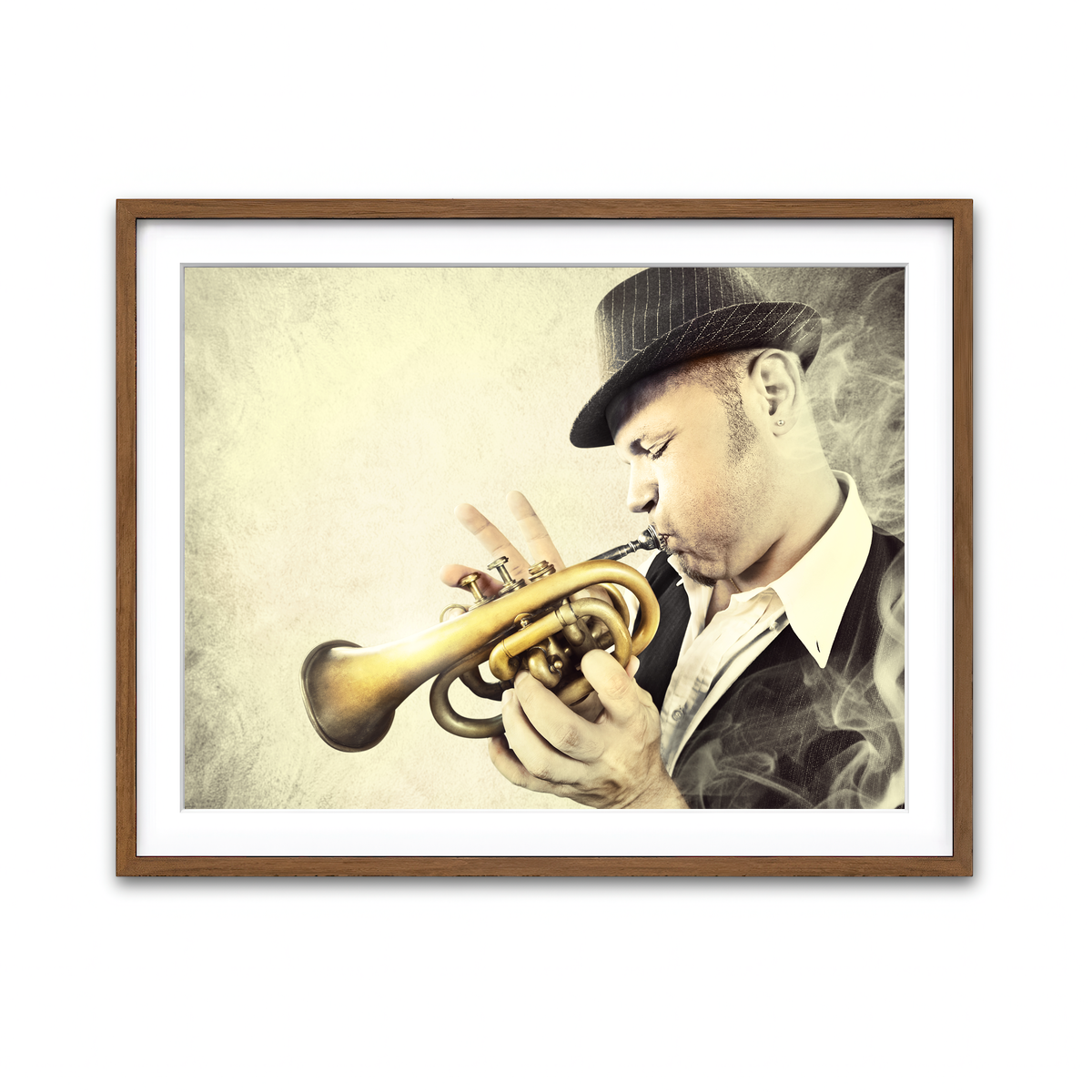 Framed Print 4x3 Walnut