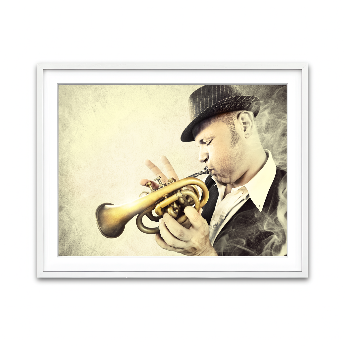 Framed Print 4x3 White