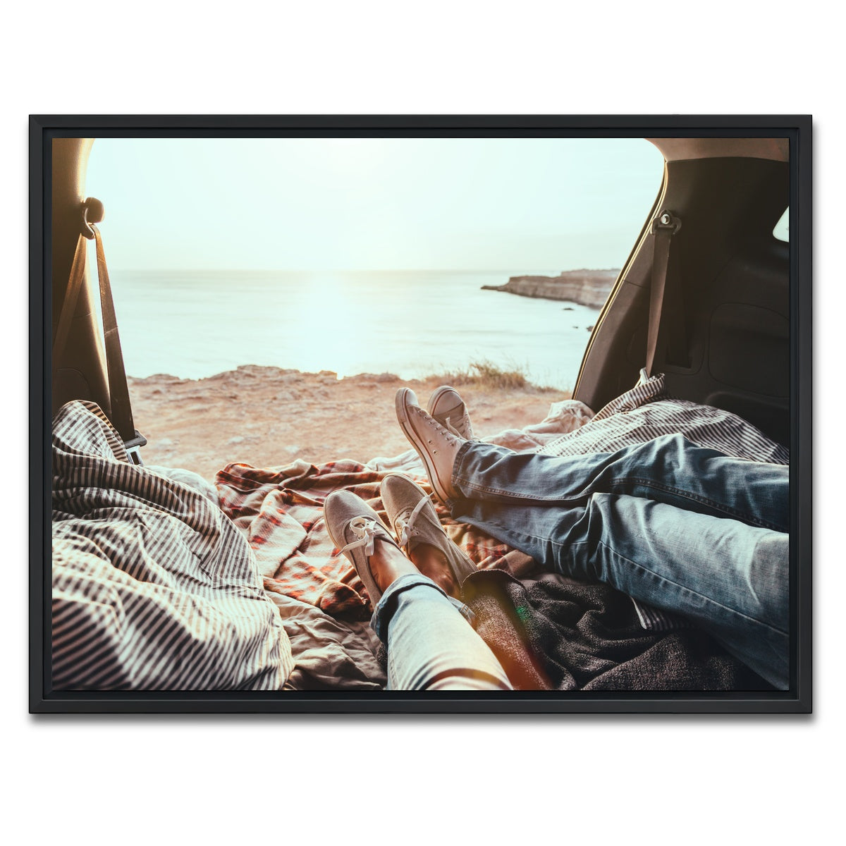 AUTO-MOCKUP WHITE | Trunk Relaxing | 1 Piece | Black Framed Canvas | group=4x3