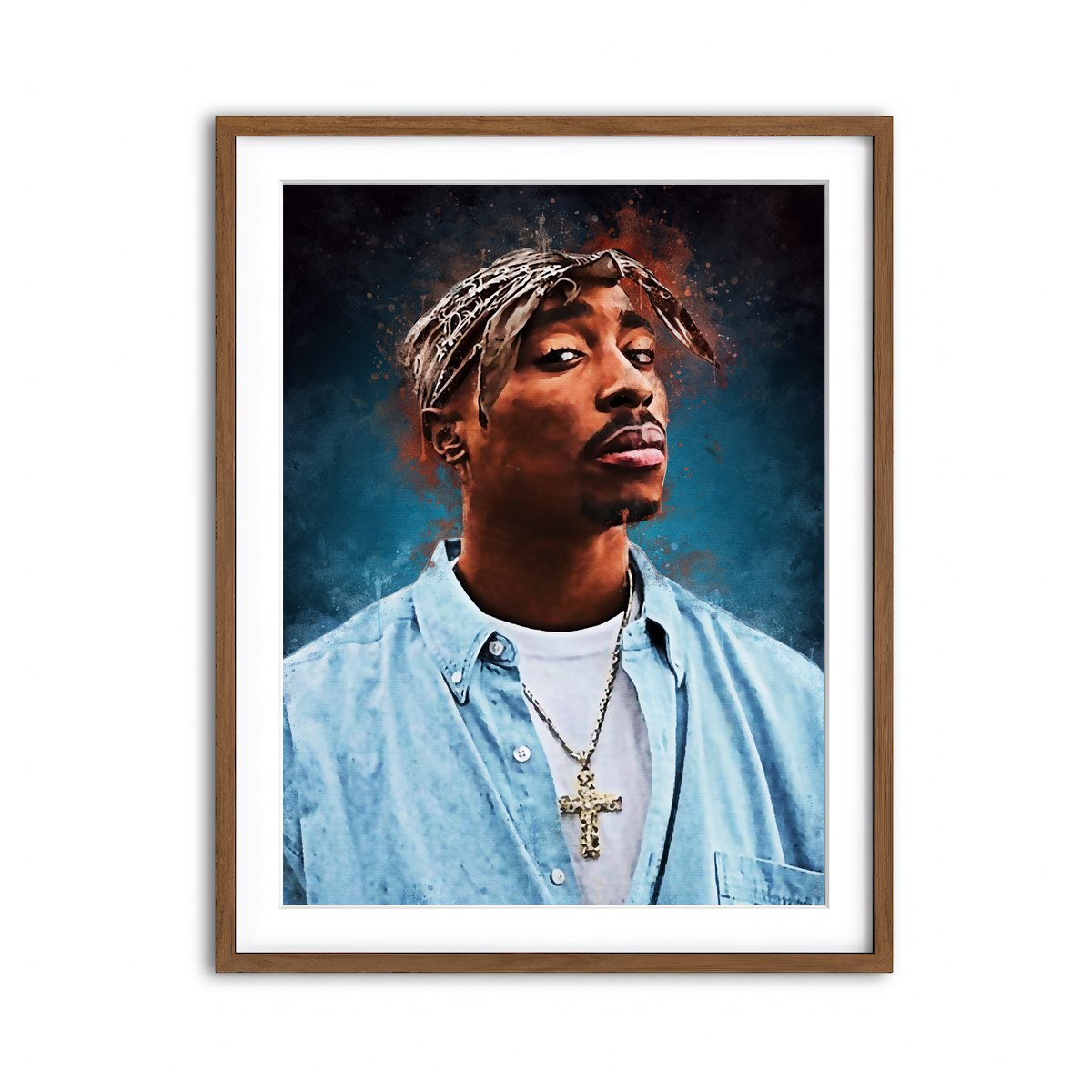 Framed Print 3x4 Walnut