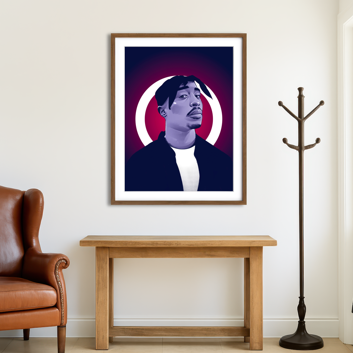 AUTO-MOCKUP ROOM | Tupac Shakur Wall Art