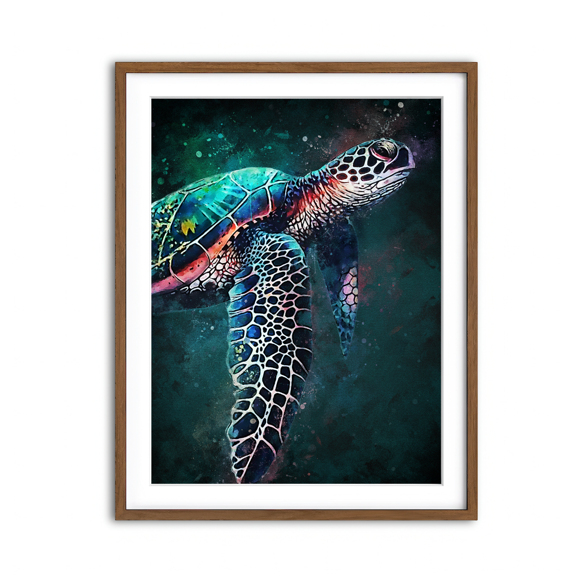 Framed Print 3x4 Walnut