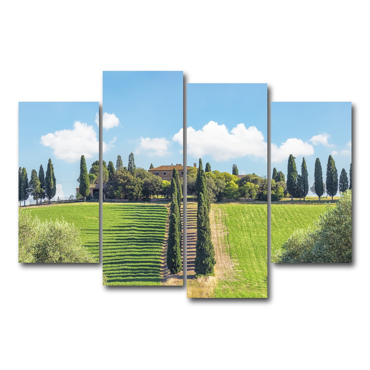 AUTO-MOCKUP WHITE | Tuscany | 4 Piece | Gallery Wrap Canvas | group=4_short