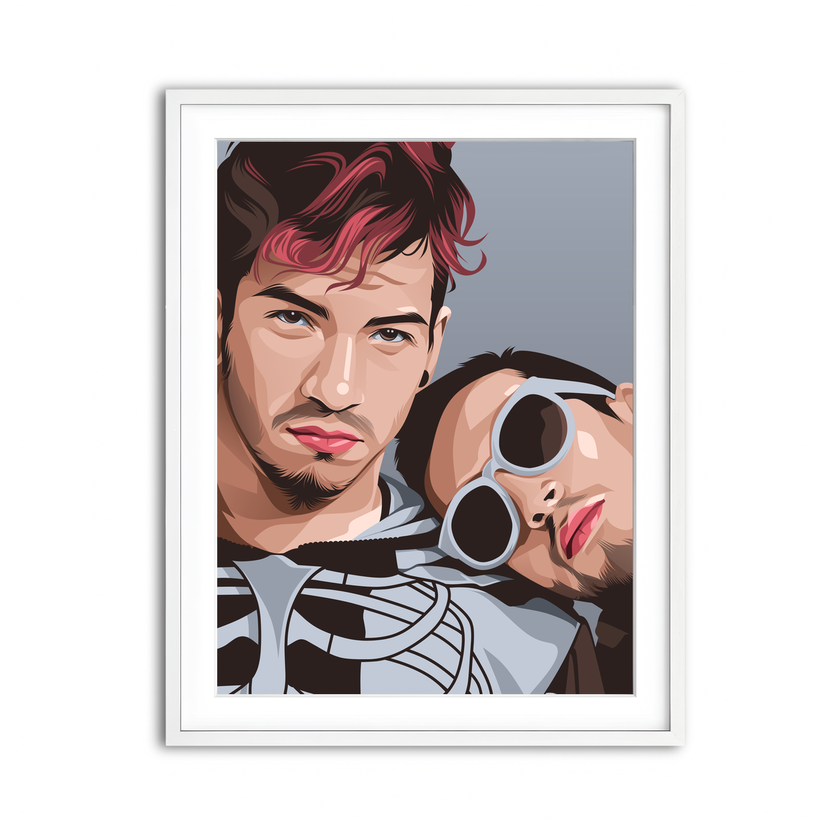 Framed Print 3x4 White