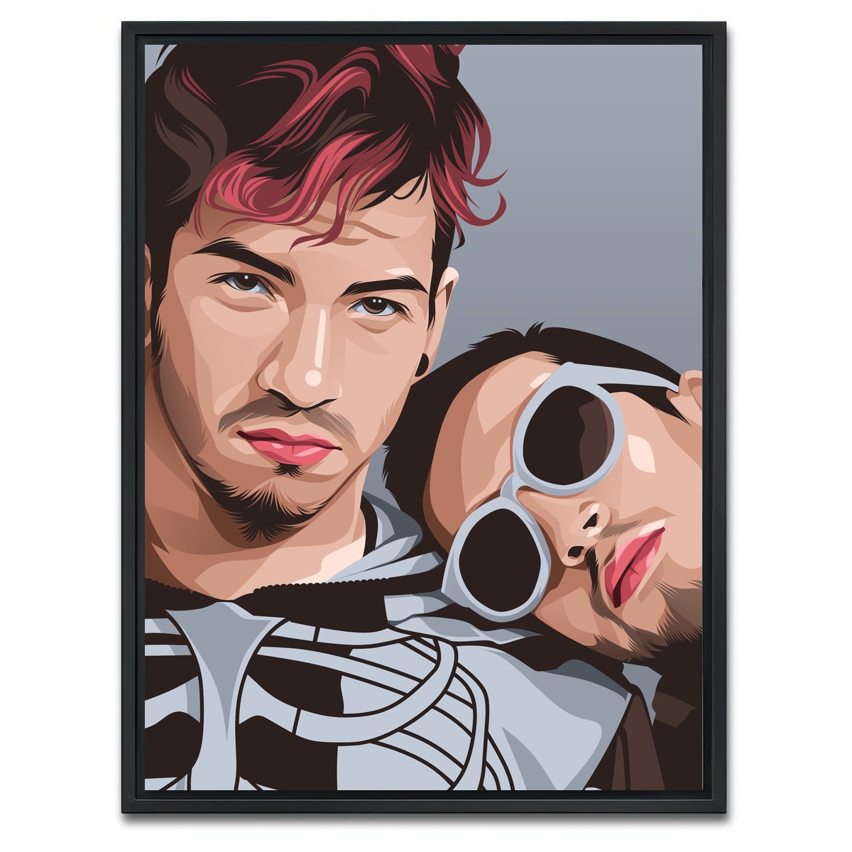 AUTO-MOCKUP WHITE | Twenty One Pilots Band | 1 Piece | Black Framed Canvas | group=3x4