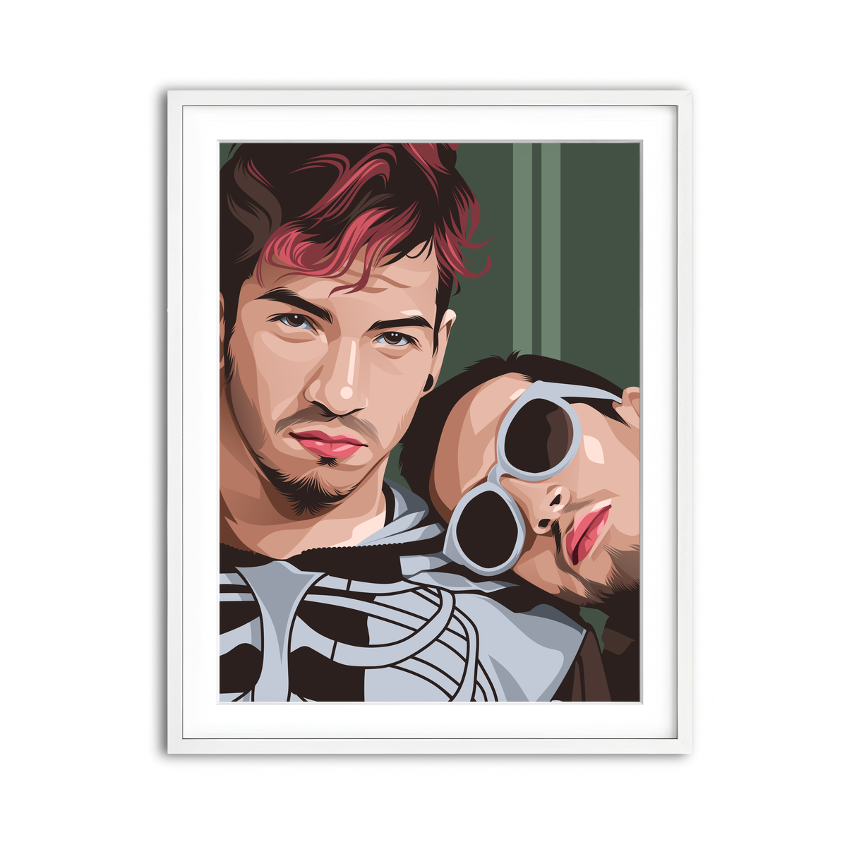 Framed Print 3x4 White