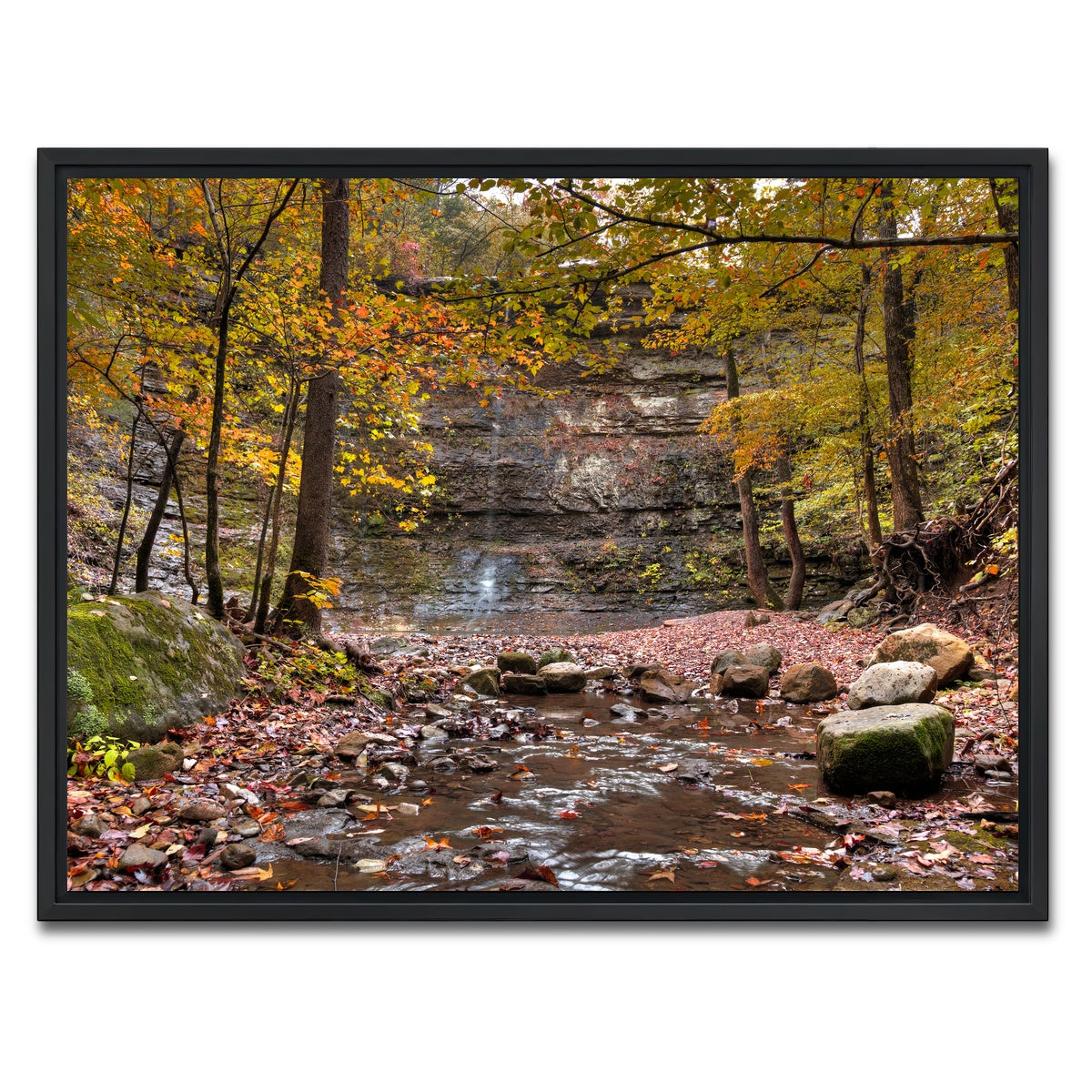 AUTO-MOCKUP WHITE | Twin Falls Autumn | 1 Piece | Black Framed Canvas | group=4x3