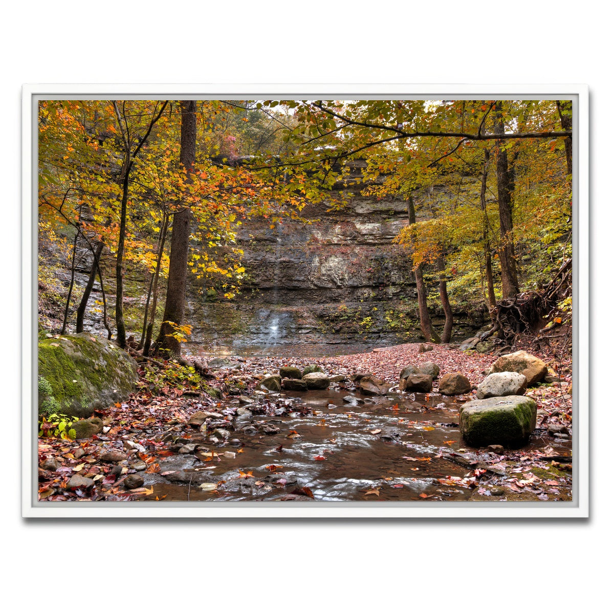 AUTO-MOCKUP WHITE | Twin Falls Autumn | 1 Piece | White Framed Canvas | group=4x3