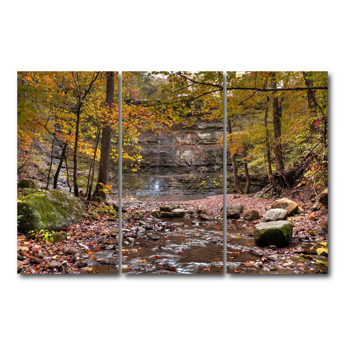 AUTO-MOCKUP WHITE | Twin Falls Autumn | 3 Piece | Gallery Wrap Canvas | group=12x24