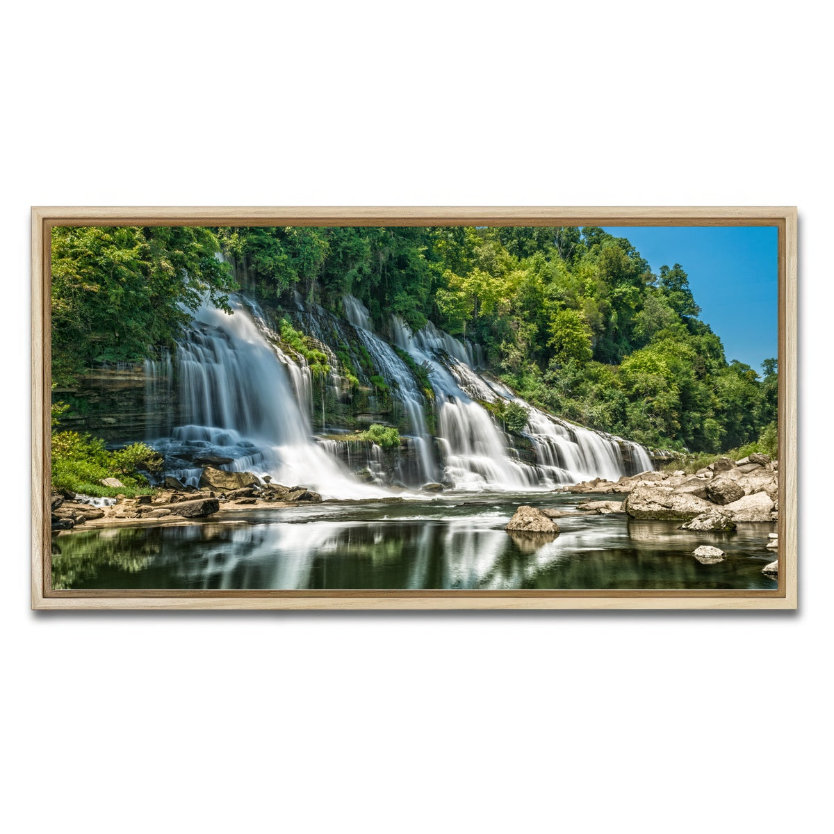 AUTO-MOCKUP WHITE | Twin Falls | 1 Piece | Natural Framed Canvas | group=2x1