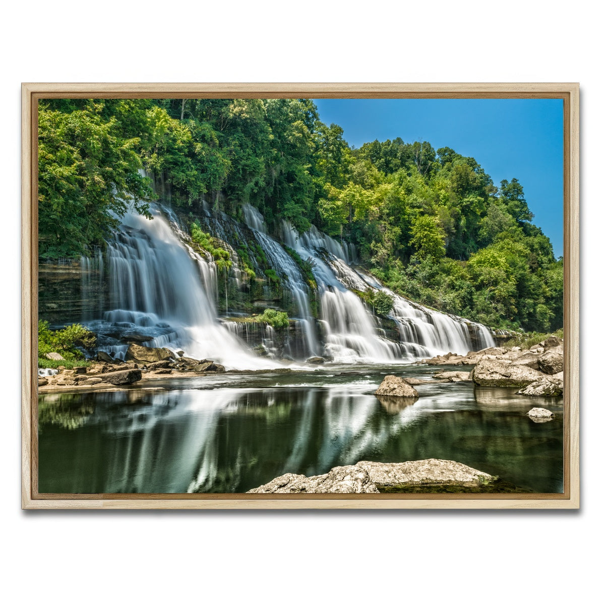AUTO-MOCKUP WHITE | Twin Falls | 1 Piece | Natural Framed Canvas | group=4x3
