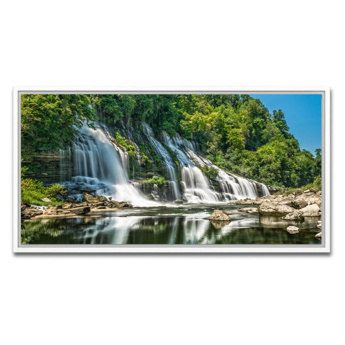 AUTO-MOCKUP WHITE | Twin Falls | 1 Piece | White Framed Canvas | group=2x1