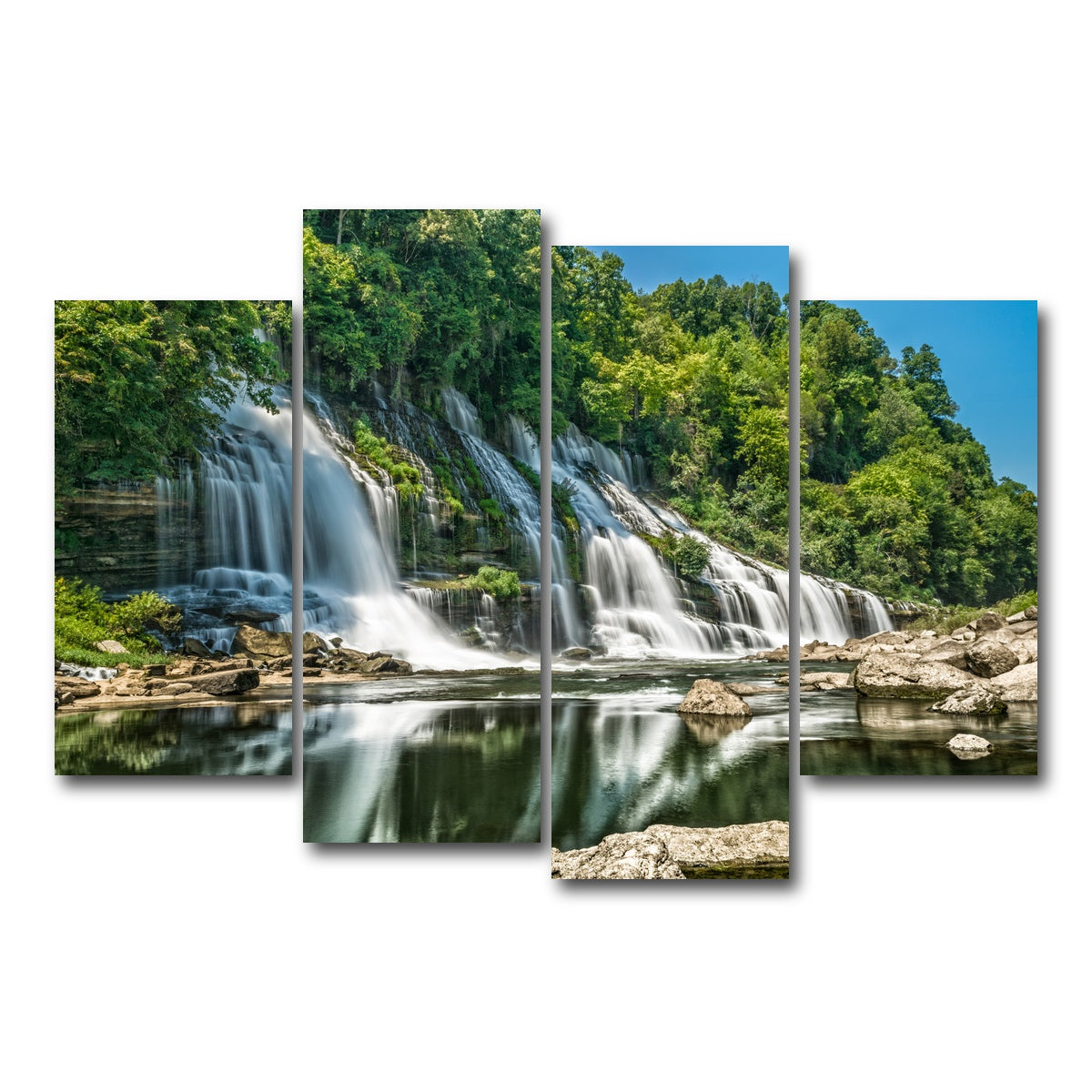 AUTO-MOCKUP WHITE | Twin Falls | 4 Piece | Gallery Wrap Canvas | group=4_short