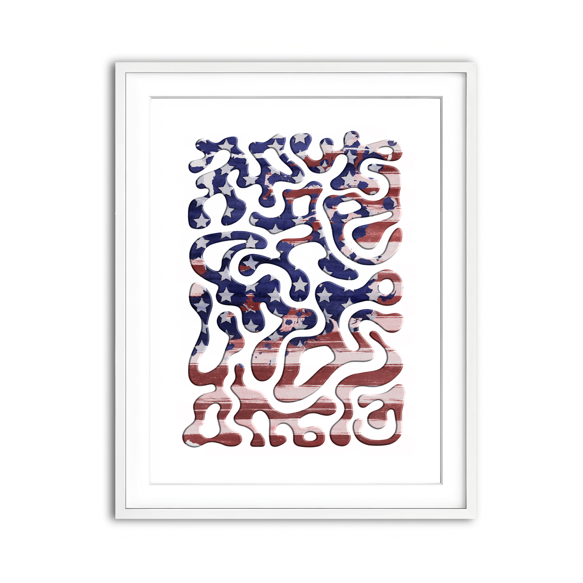 Framed Print 3x4 White