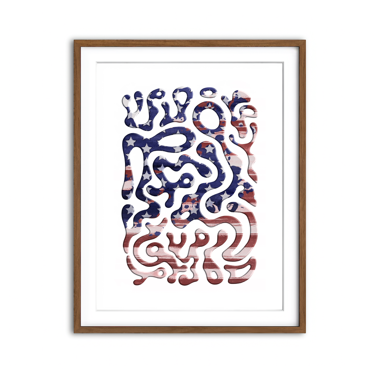 Framed Print 3x4 Walnut