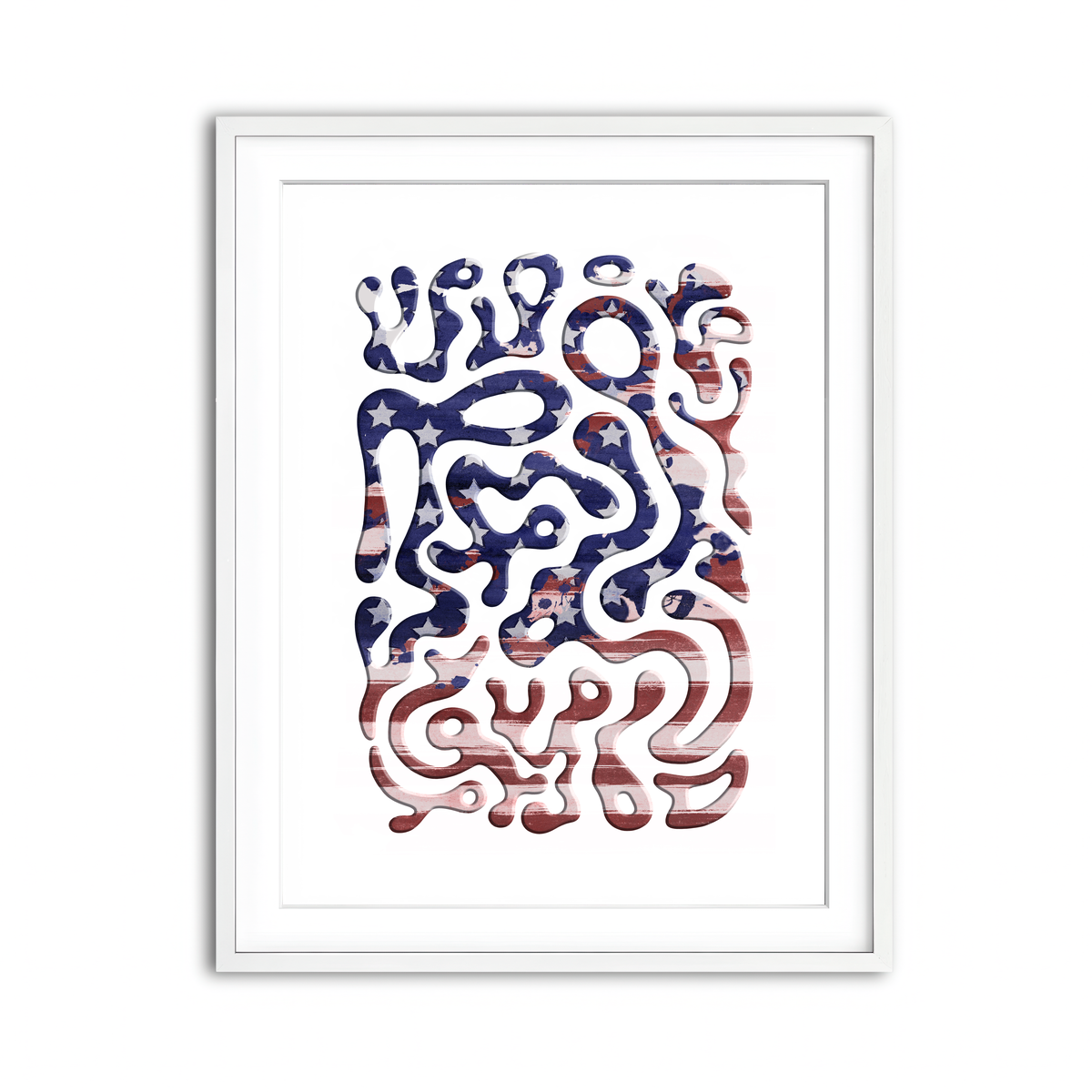 Framed Print 3x4 White