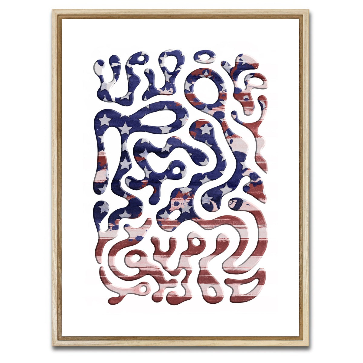 AUTO-MOCKUP WHITE | Twisted Beats No. 11.17 - Trance | 1 Piece | Natural Framed Canvas | group=3x4