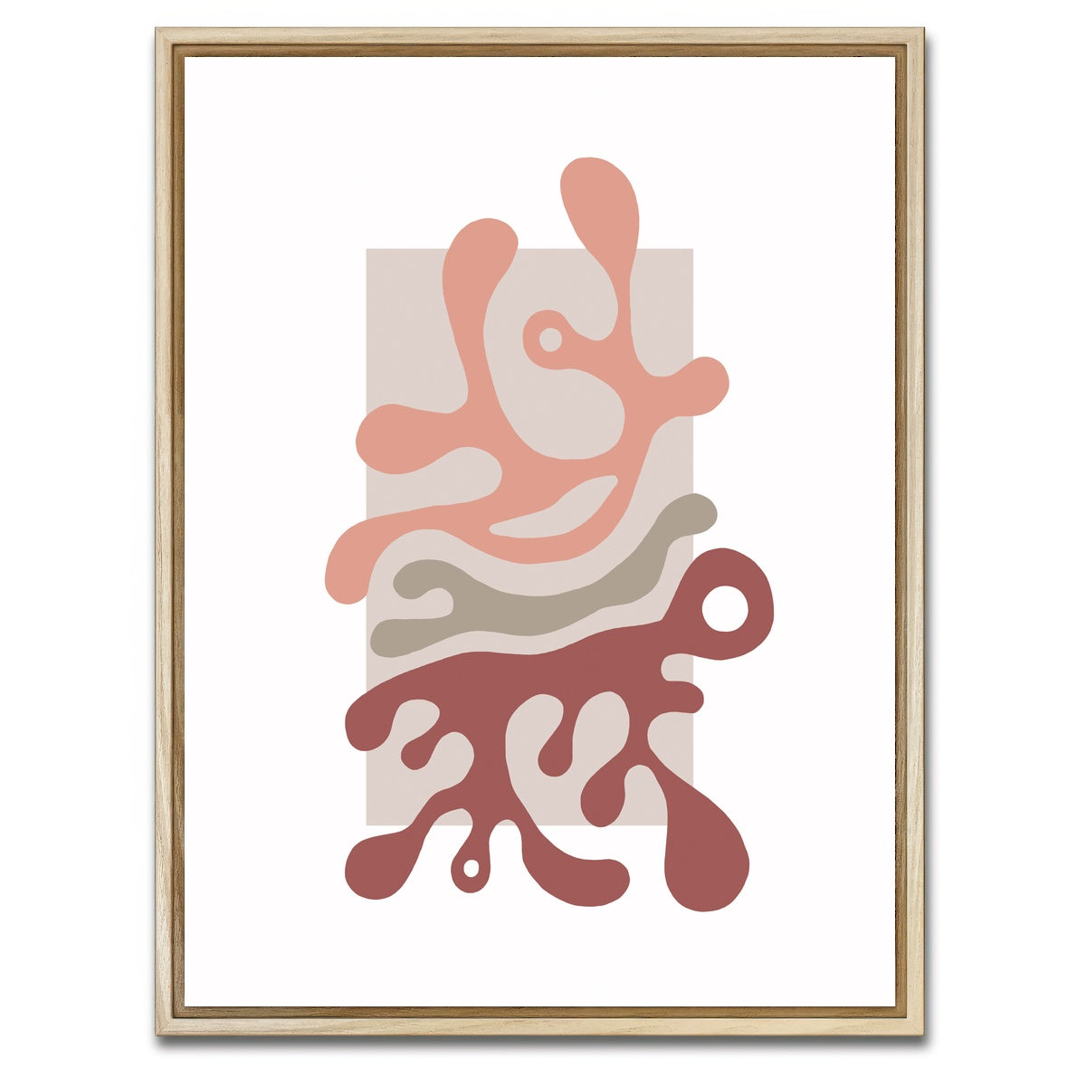 AUTO-MOCKUP WHITE | Twisted Beats No. 1 - The Beginning | 1 Piece | Natural Framed Canvas | group=3x4