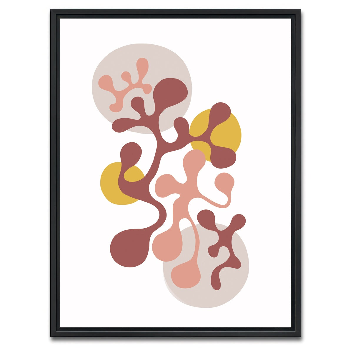 AUTO-MOCKUP WHITE | Twisted Beats No. 2 - Funky Seventies | 1 Piece | Black Framed Canvas | group=3x4