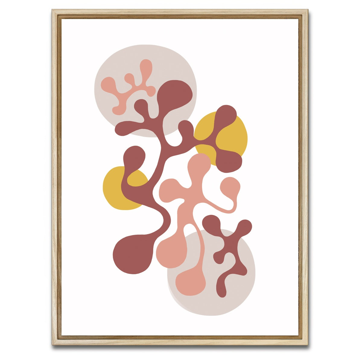 AUTO-MOCKUP WHITE | Twisted Beats No. 2 - Funky Seventies | 1 Piece | Natural Framed Canvas | group=3x4