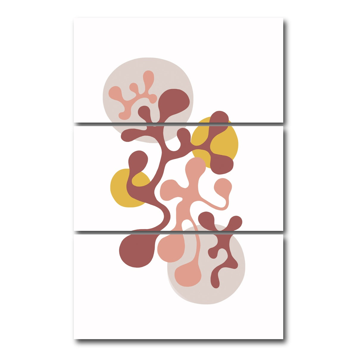 AUTO-MOCKUP WHITE | Twisted Beats No. 2 - Funky Seventies | 3 Piece | Gallery Wrap Canvas | group=12x24_stacked