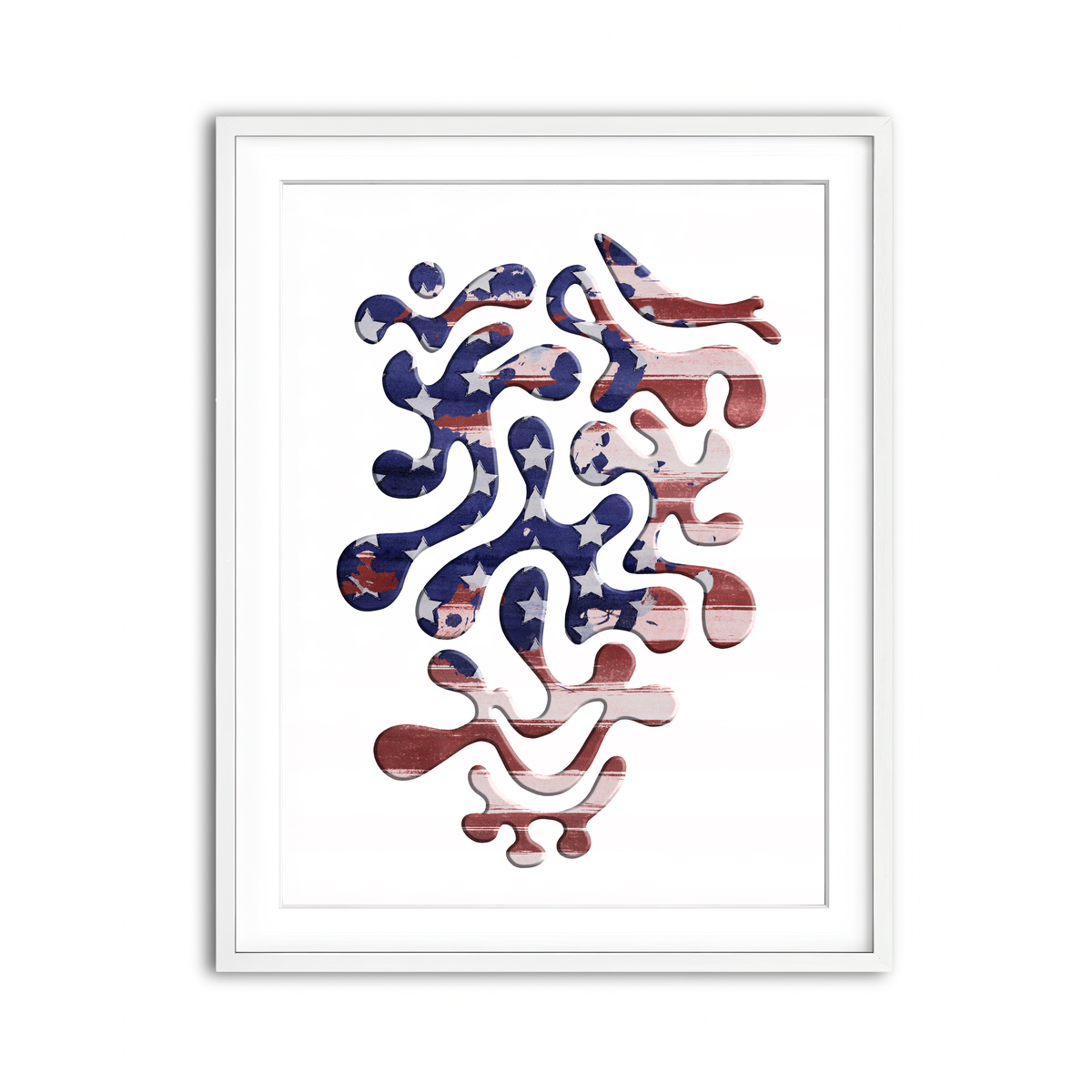 Framed Print 3x4 White