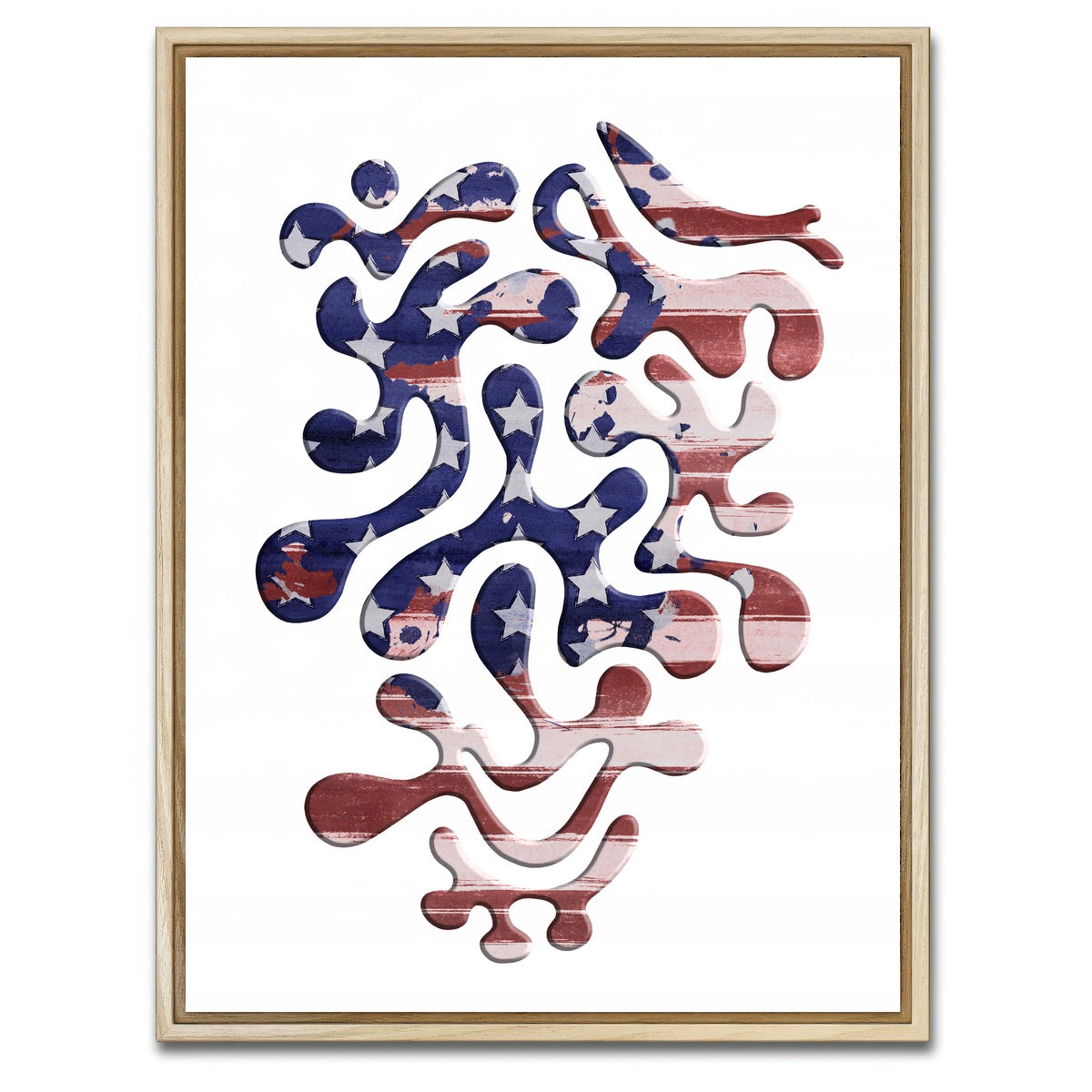 AUTO-MOCKUP WHITE | Twisted Beats No. 5.17 - The Rising | 1 Piece | Natural Framed Canvas | group=3x4