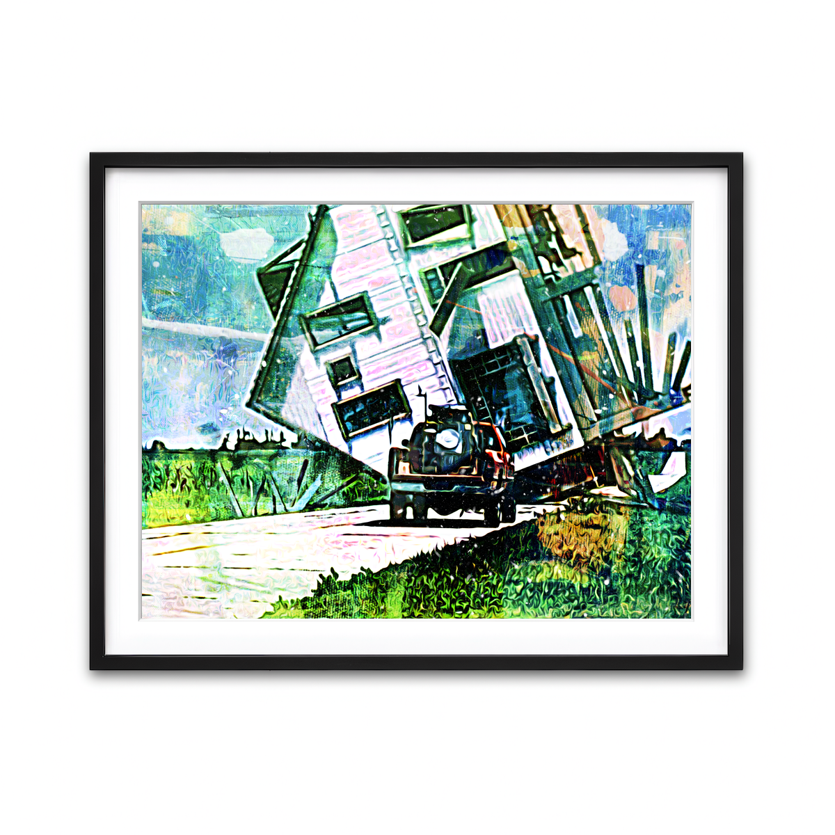 Framed Print 4x3 Black