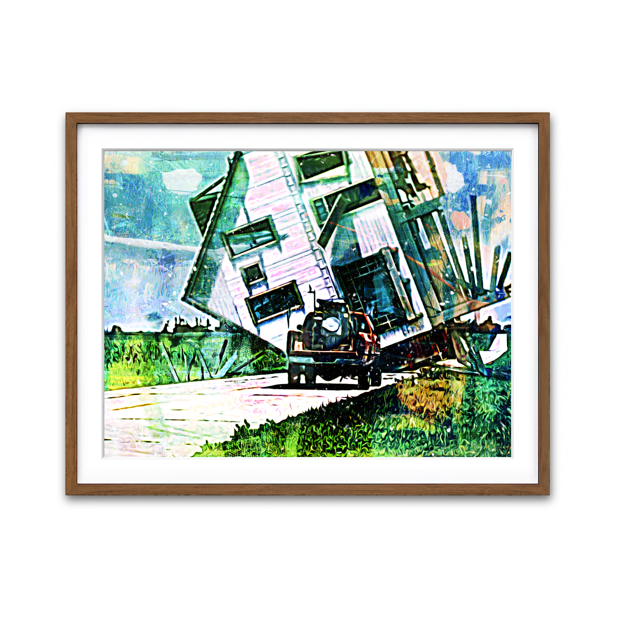 Framed Print 4x3 Walnut