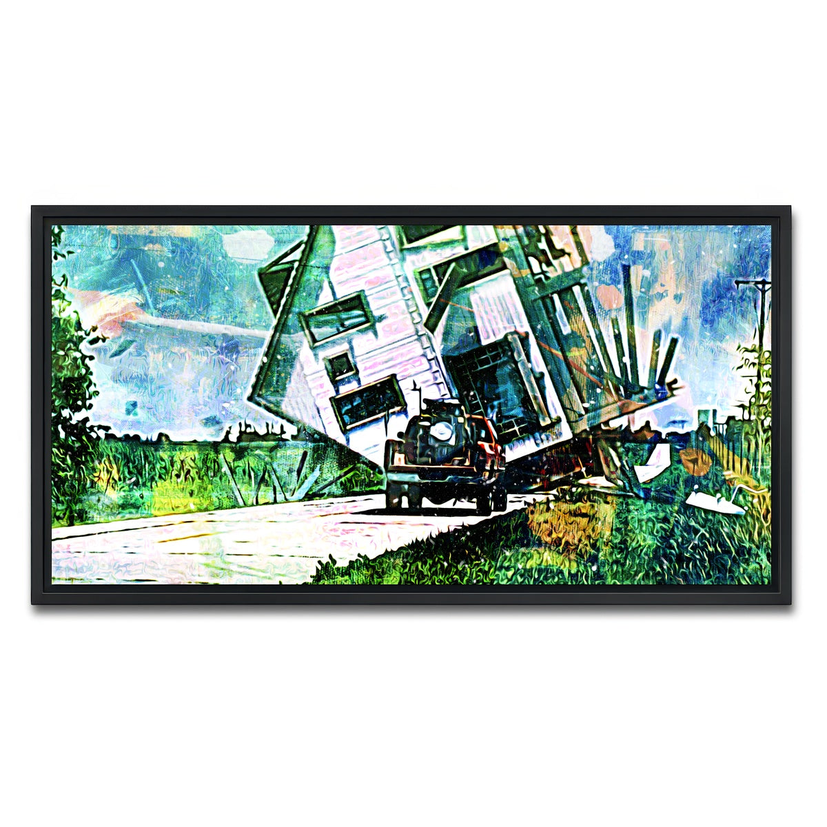 AUTO-MOCKUP WHITE | Twister | 1 Piece | Black Framed Canvas | group=2x1