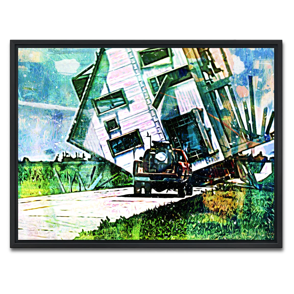 AUTO-MOCKUP WHITE | Twister | 1 Piece | Black Framed Canvas | group=4x3