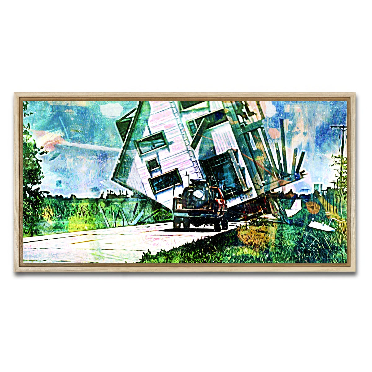 AUTO-MOCKUP WHITE | Twister | 1 Piece | Natural Framed Canvas | group=2x1