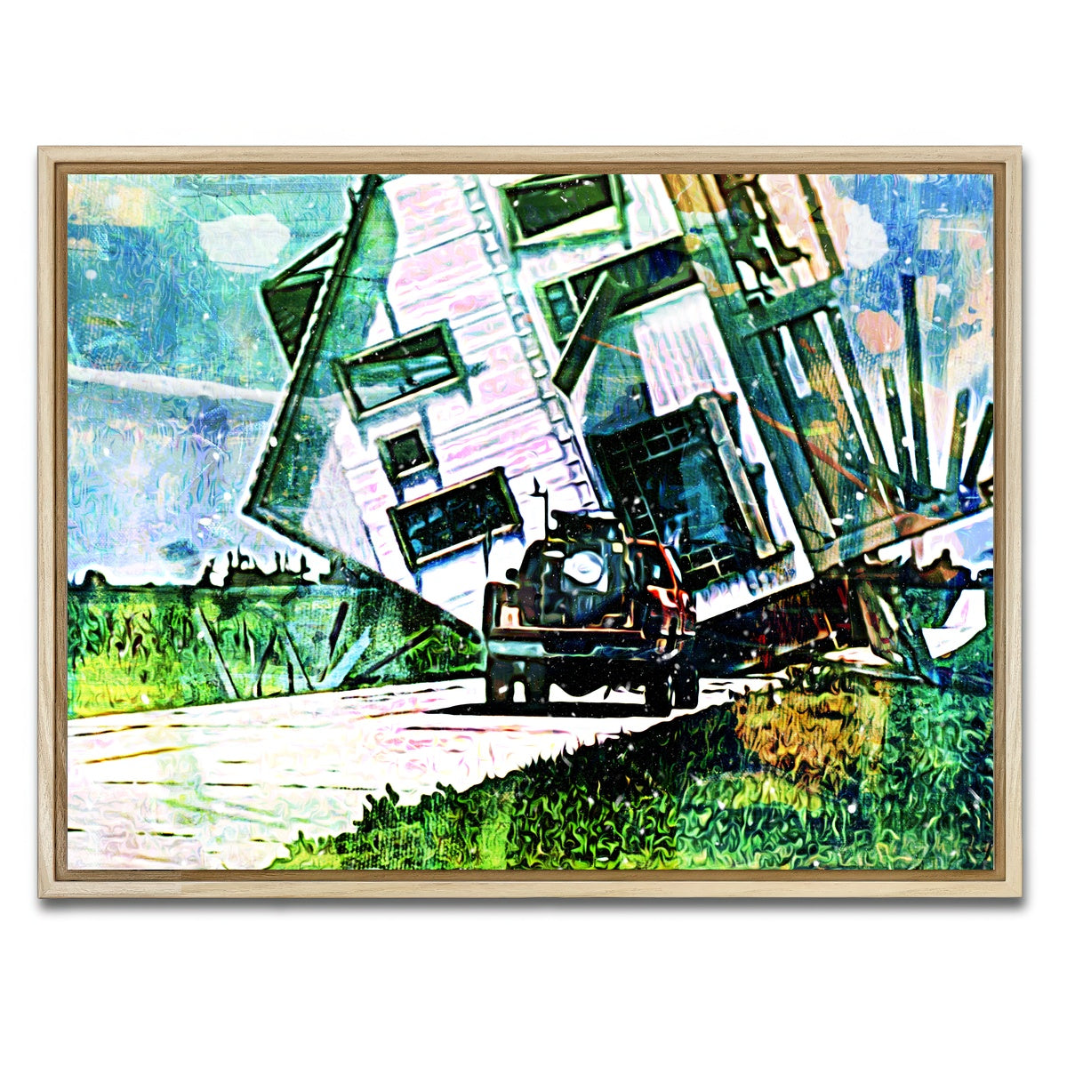 AUTO-MOCKUP WHITE | Twister | 1 Piece | Natural Framed Canvas | group=4x3