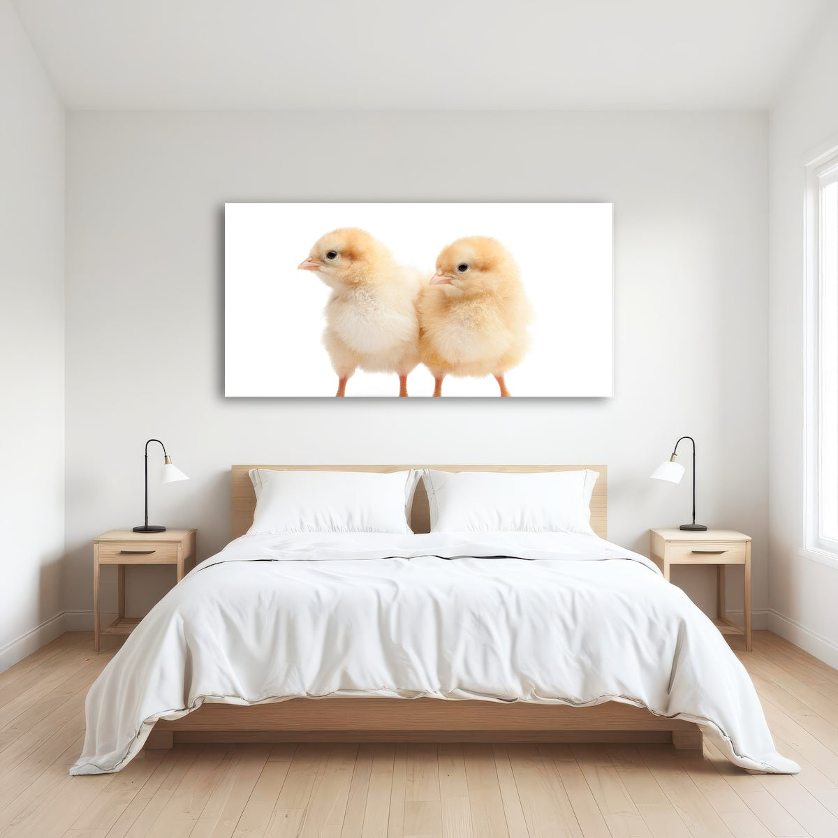 AUTO-MOCKUP ROOM | Two Baby Chickens