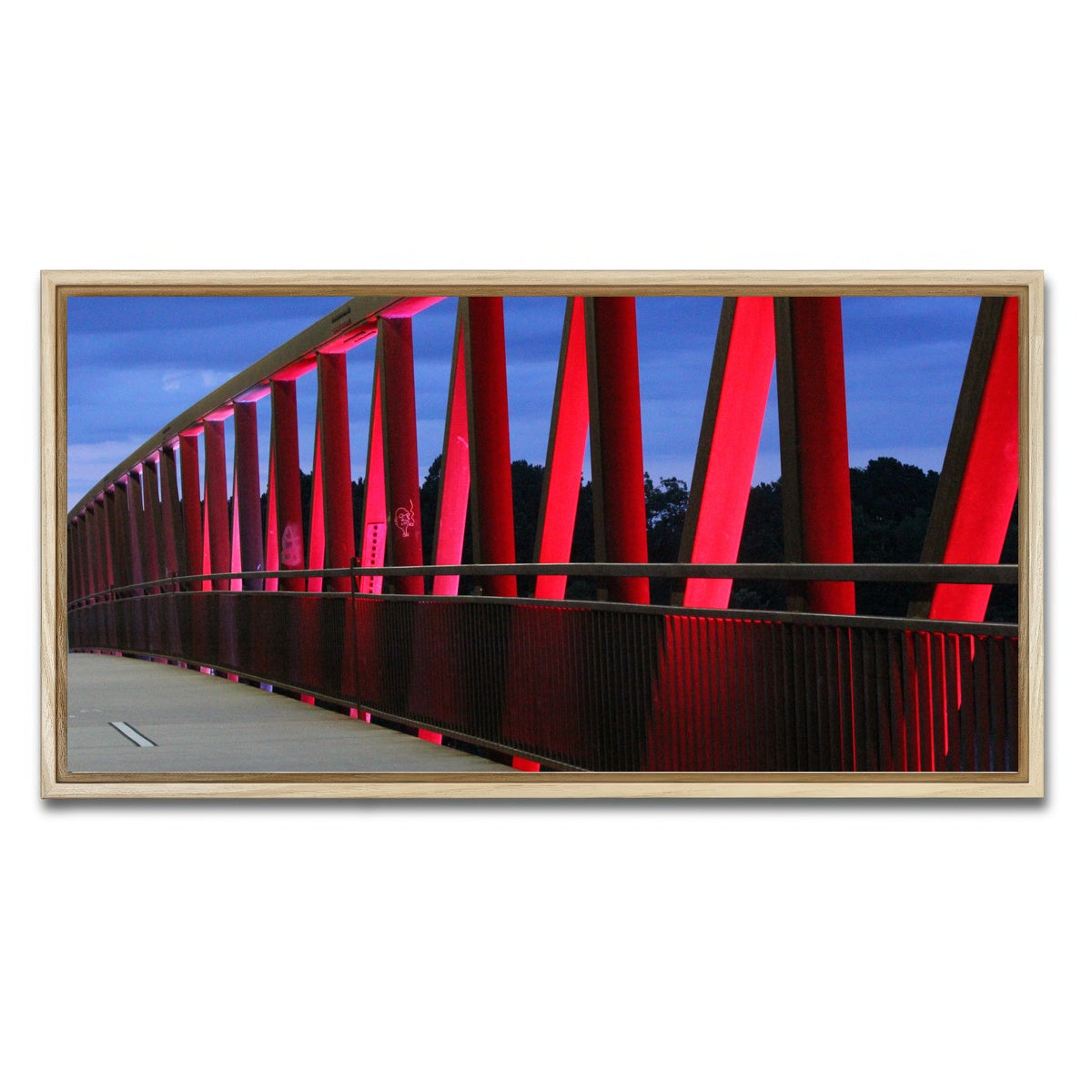 AUTO-MOCKUP WHITE | Two Rivers Park Bridge | 1 Piece | Natural Framed Canvas | group=2x1