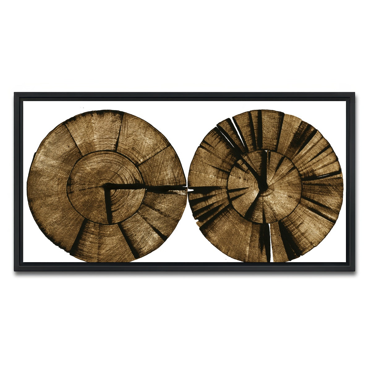 AUTO-MOCKUP WHITE | Two Stumps | 1 Piece | Black Framed Canvas | group=2x1