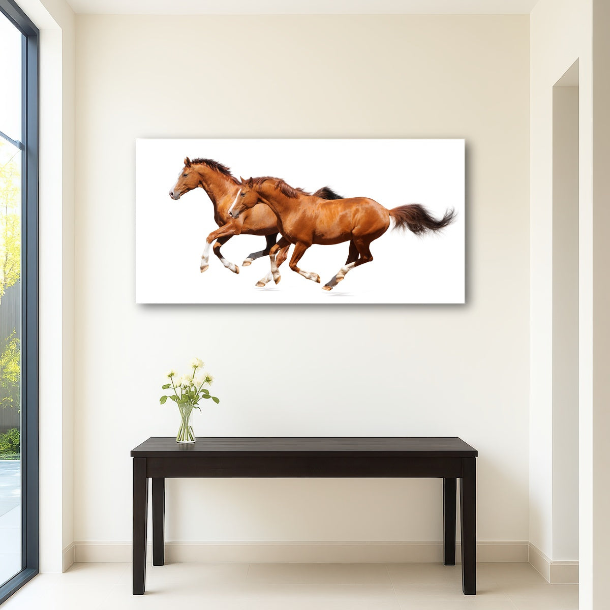 AUTO-MOCKUP ROOM | Two sorrel horses