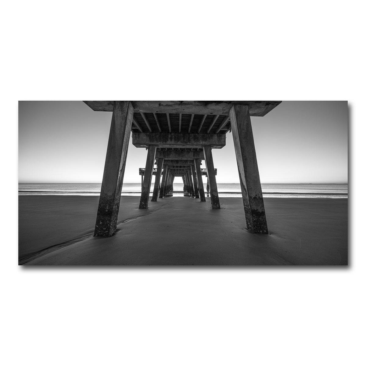 AUTO-MOCKUP WHITE | Tybee Island Black & White | 1 Piece | Gallery Wrap Canvas | group=2x1