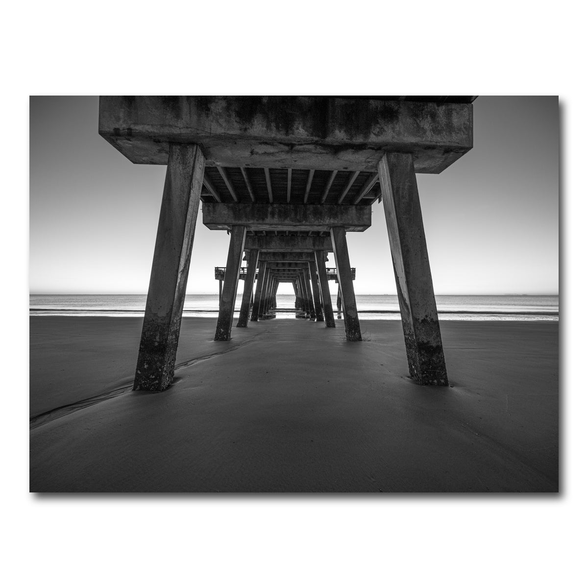 AUTO-MOCKUP WHITE | Tybee Island Black & White | 1 Piece | Gallery Wrap Canvas | group=4x3