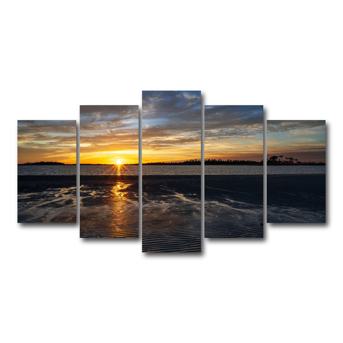 AUTO-MOCKUP WHITE | Tybee Island GA | 5 Piece | Gallery Wrap Canvas | group=5_normal