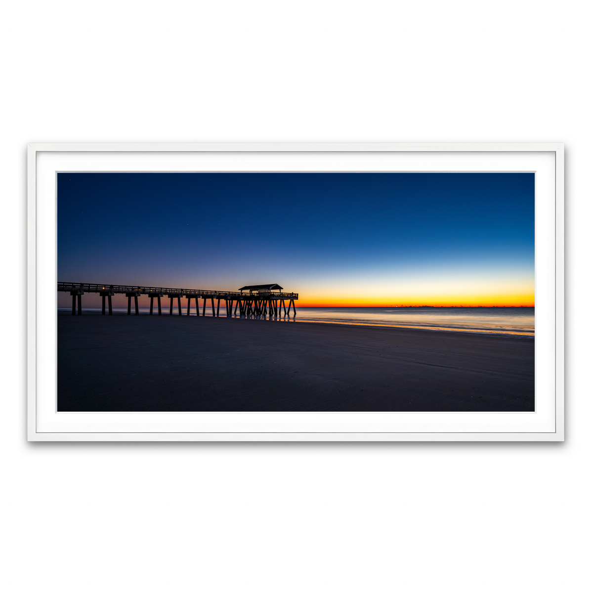 Framed Print 2x1 White