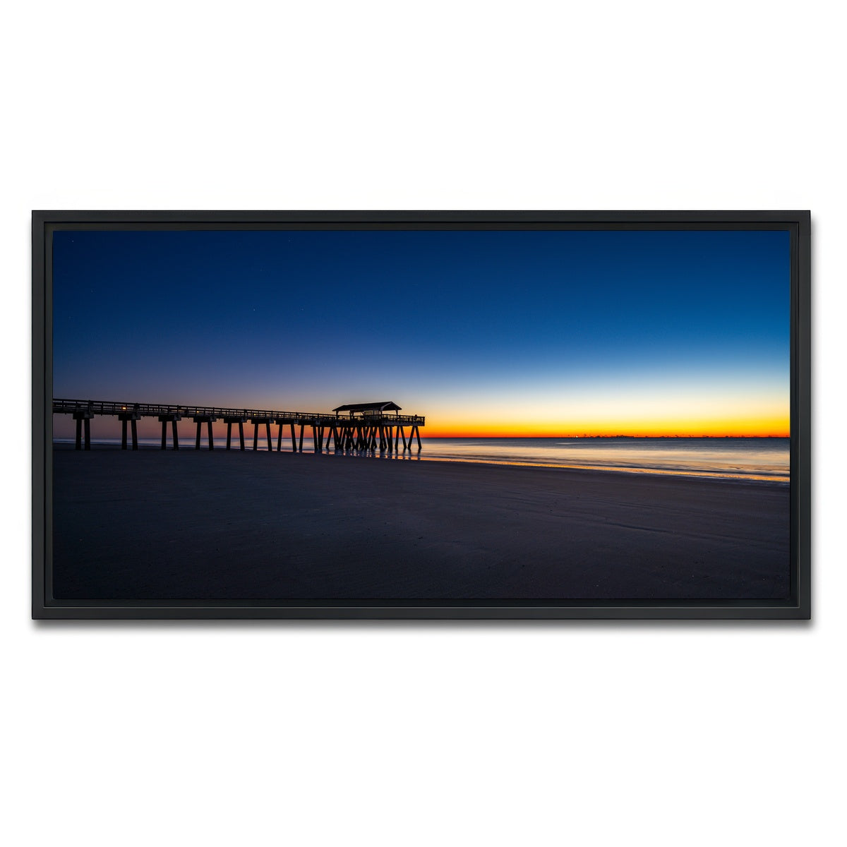 AUTO-MOCKUP WHITE | Tybee Island Georgia | 1 Piece | Black Framed Canvas | group=2x1