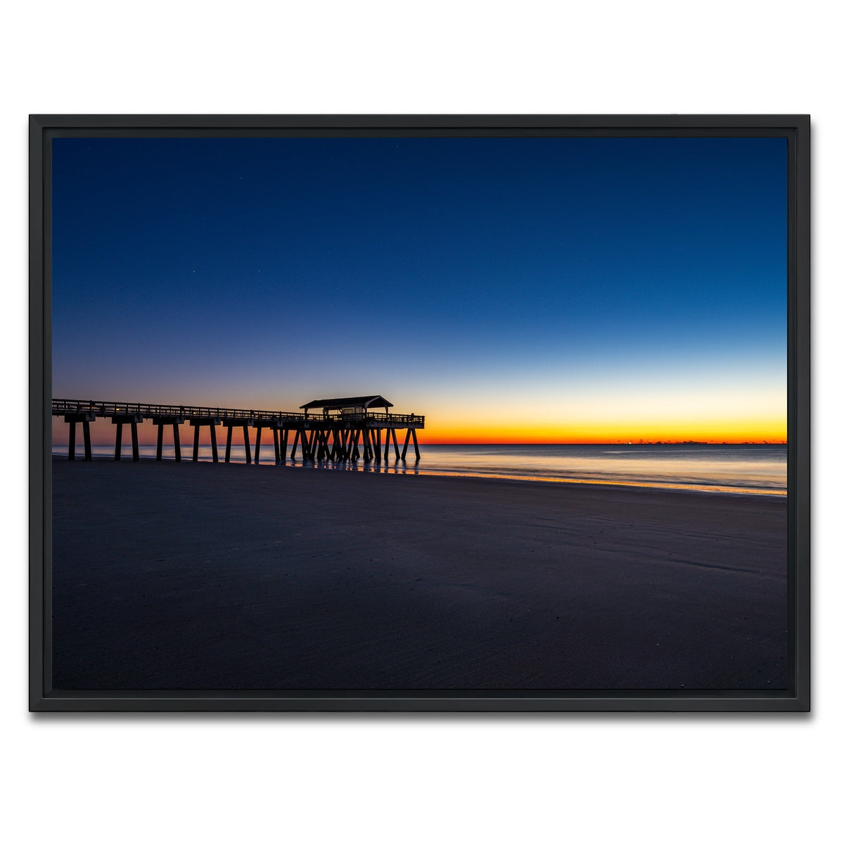 AUTO-MOCKUP WHITE | Tybee Island Georgia | 1 Piece | Black Framed Canvas | group=4x3