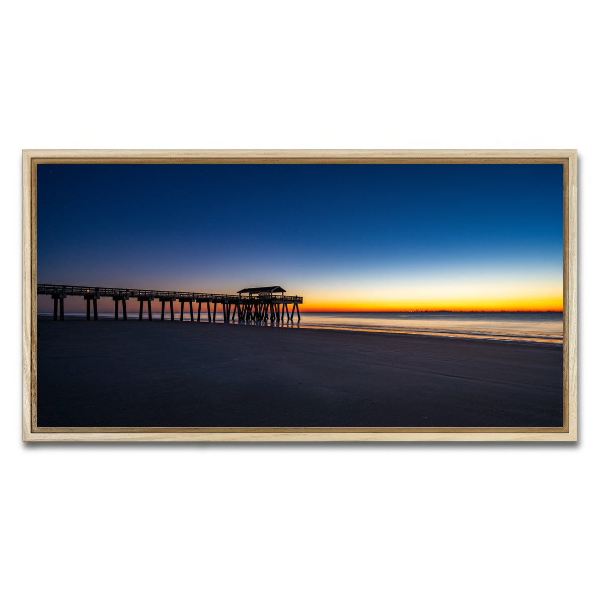 AUTO-MOCKUP WHITE | Tybee Island Georgia | 1 Piece | Natural Framed Canvas | group=2x1