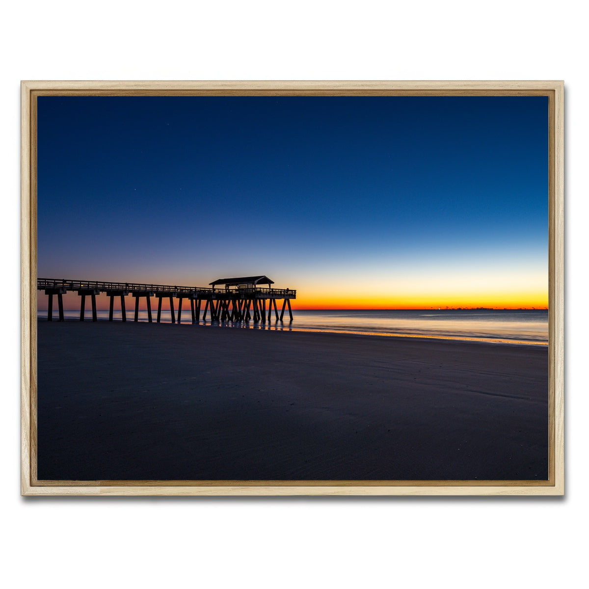 AUTO-MOCKUP WHITE | Tybee Island Georgia | 1 Piece | Natural Framed Canvas | group=4x3