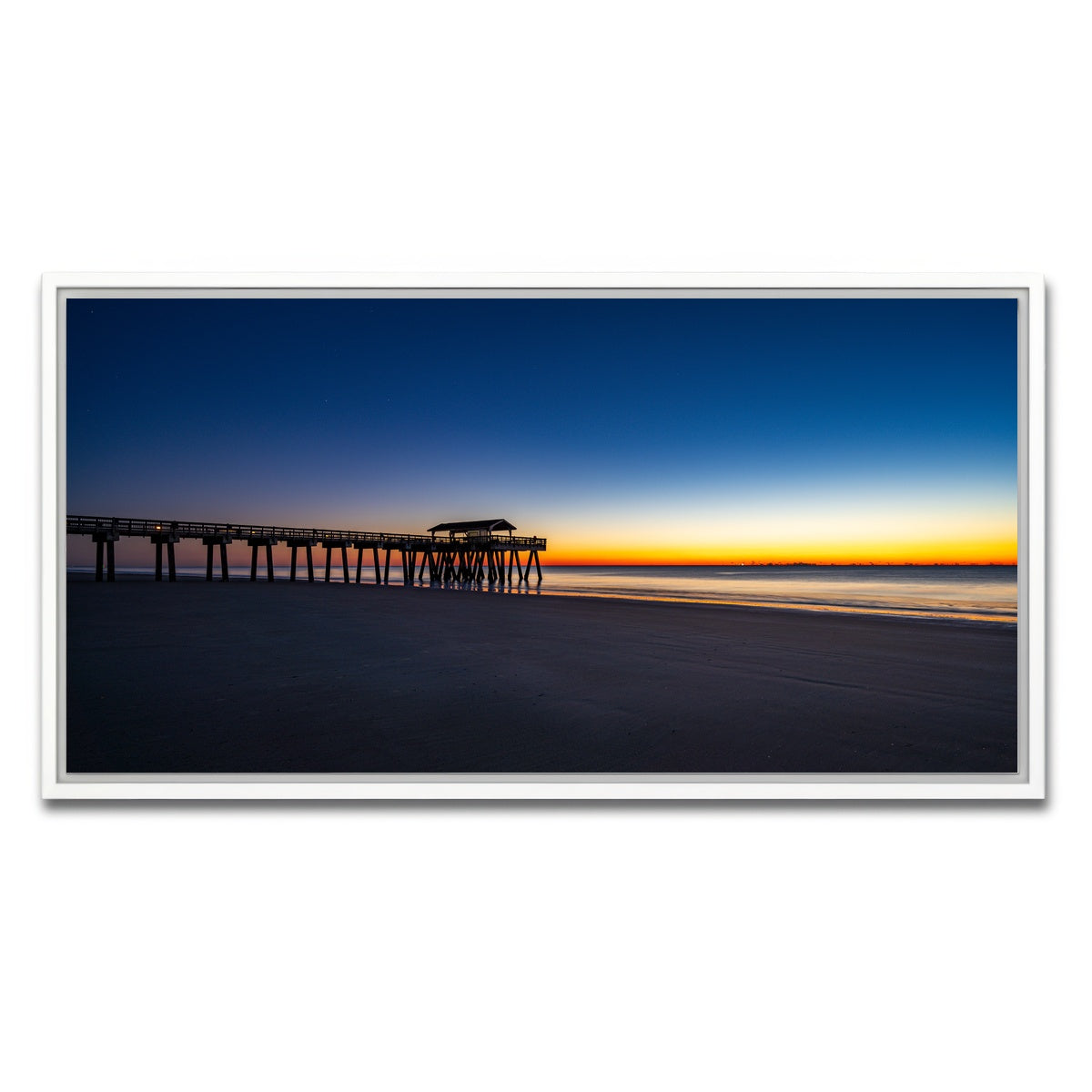 AUTO-MOCKUP WHITE | Tybee Island Georgia | 1 Piece | White Framed Canvas | group=2x1