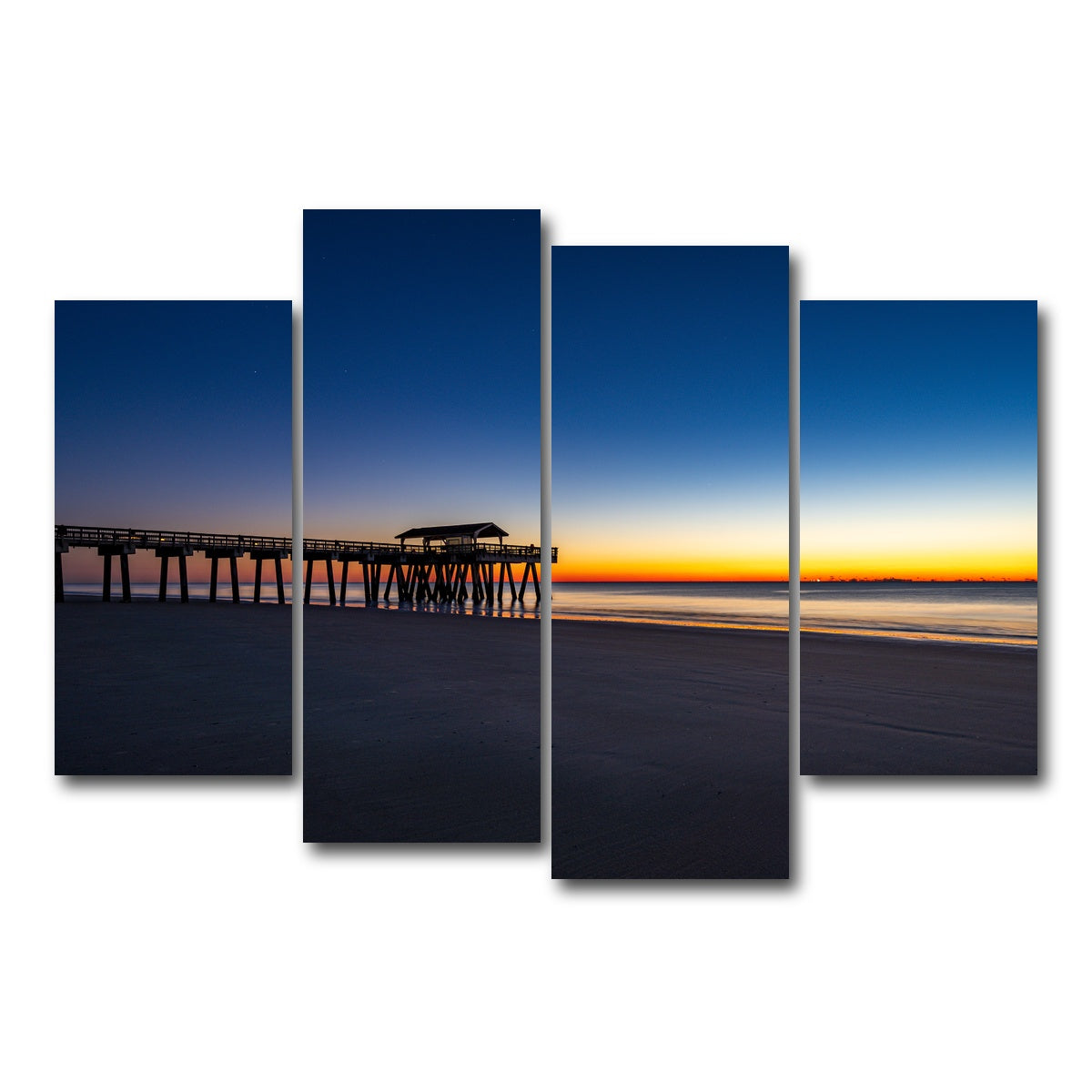 AUTO-MOCKUP WHITE | Tybee Island Georgia | 4 Piece | Gallery Wrap Canvas | group=4_short