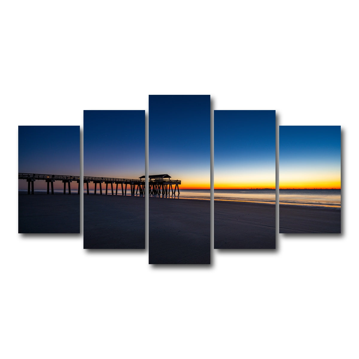 AUTO-MOCKUP WHITE | Tybee Island Georgia | 5 Piece | Gallery Wrap Canvas | group=5_normal